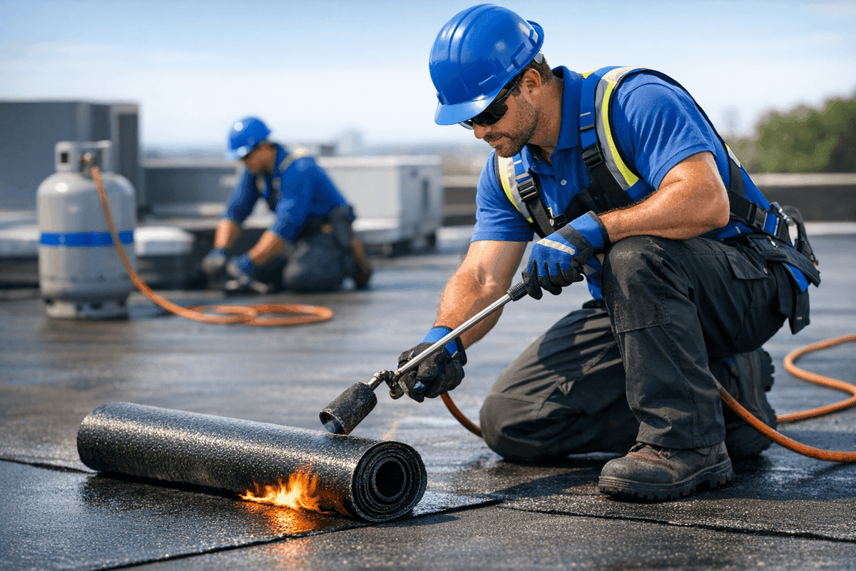 Modified Bitumen service by Baton Rouge Roofing