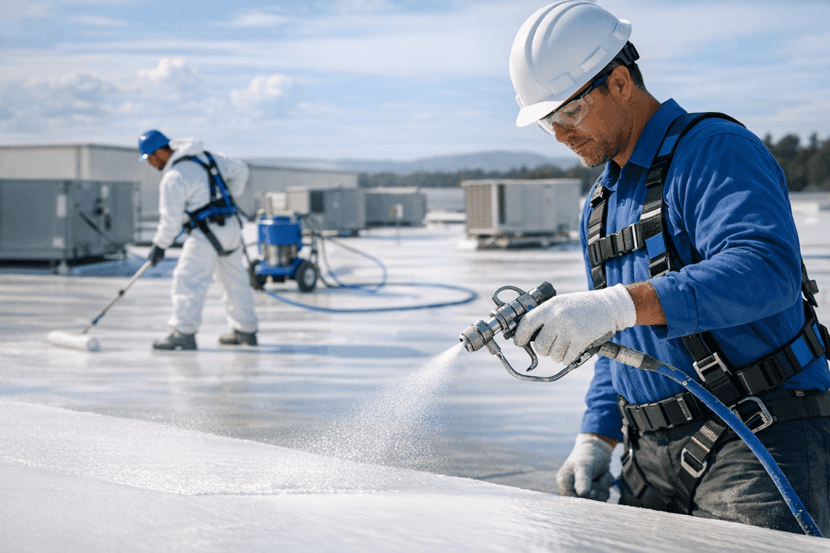 Roof Coatings (Large Scale) service by Baton Rouge Roofing