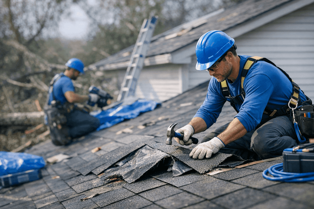 Storm Damage Restoration service by Baton Rouge Roofing
