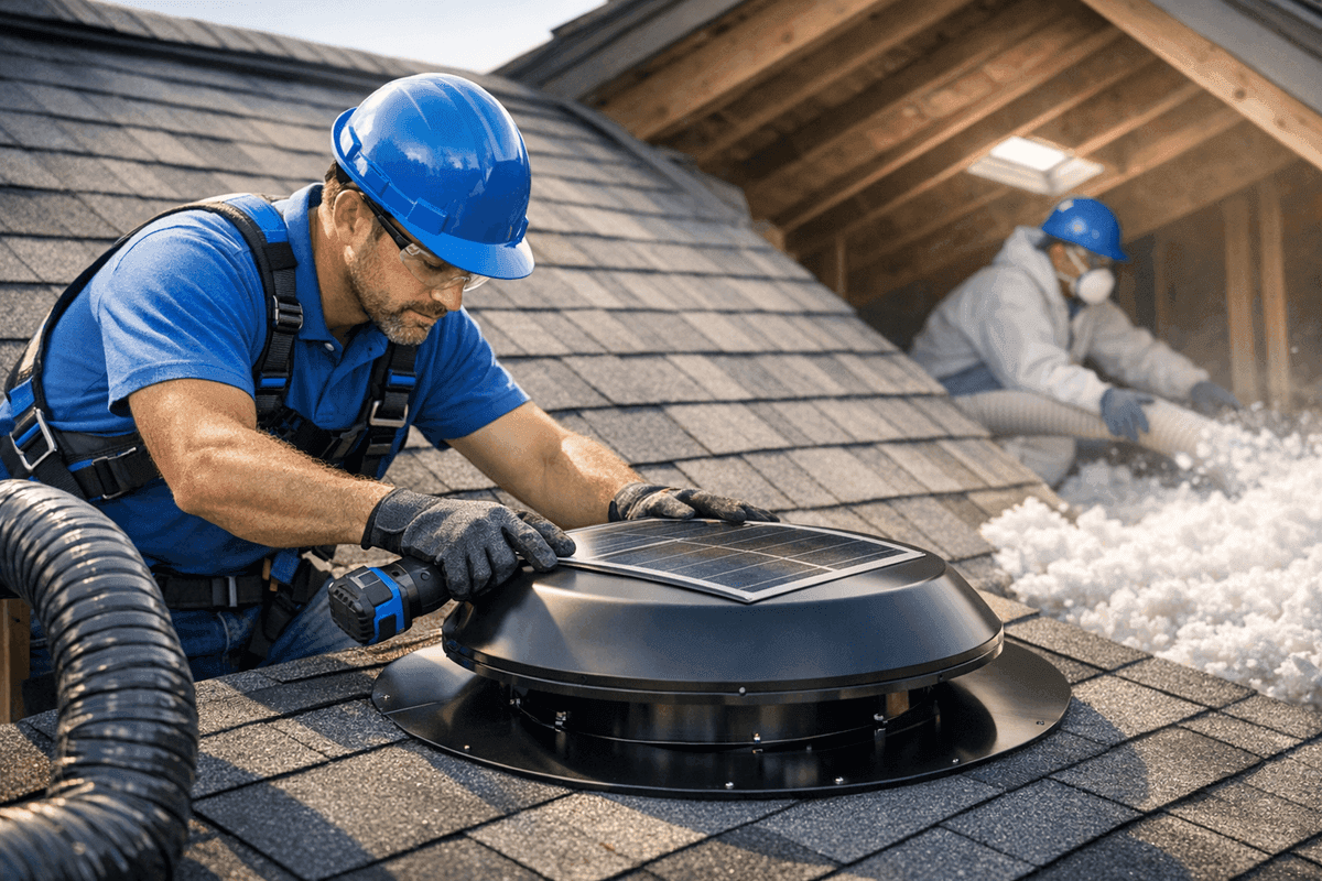 Ventilation & Insulation service by Baton Rouge Roofing
